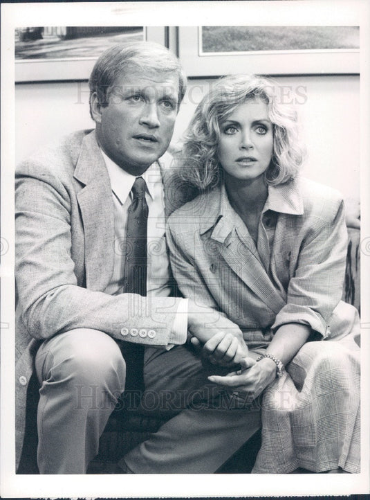 1986 Actors Ken Howard & Donna Mills Press Photo - Historic Images