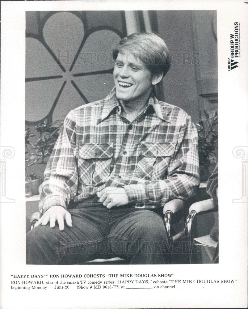 1977 Actor/Director Ron Howard Press Photo - Historic Images