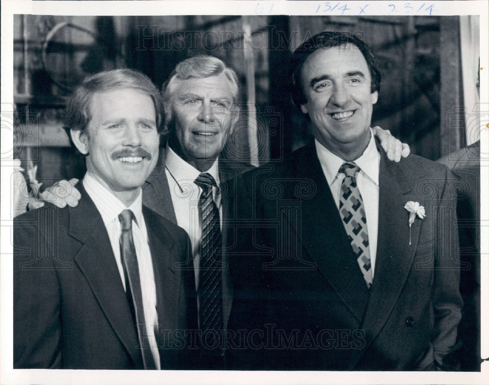 1987 Ron Howard/Andy Griffith/Jim Nabors Press Photo - Historic Images