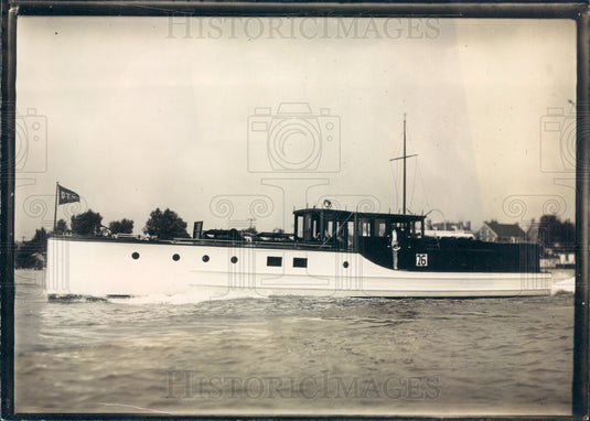 1924 A.A. Schwantz Motorboat Silver Heels Press Photo - Historic Images