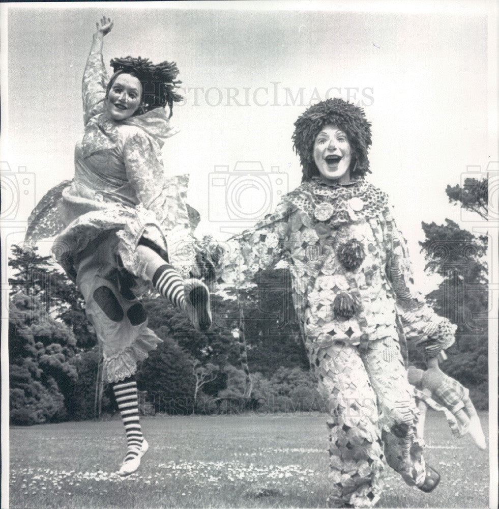 1971 San Francisco Raggedy Clowns Press Photo - Historic Images