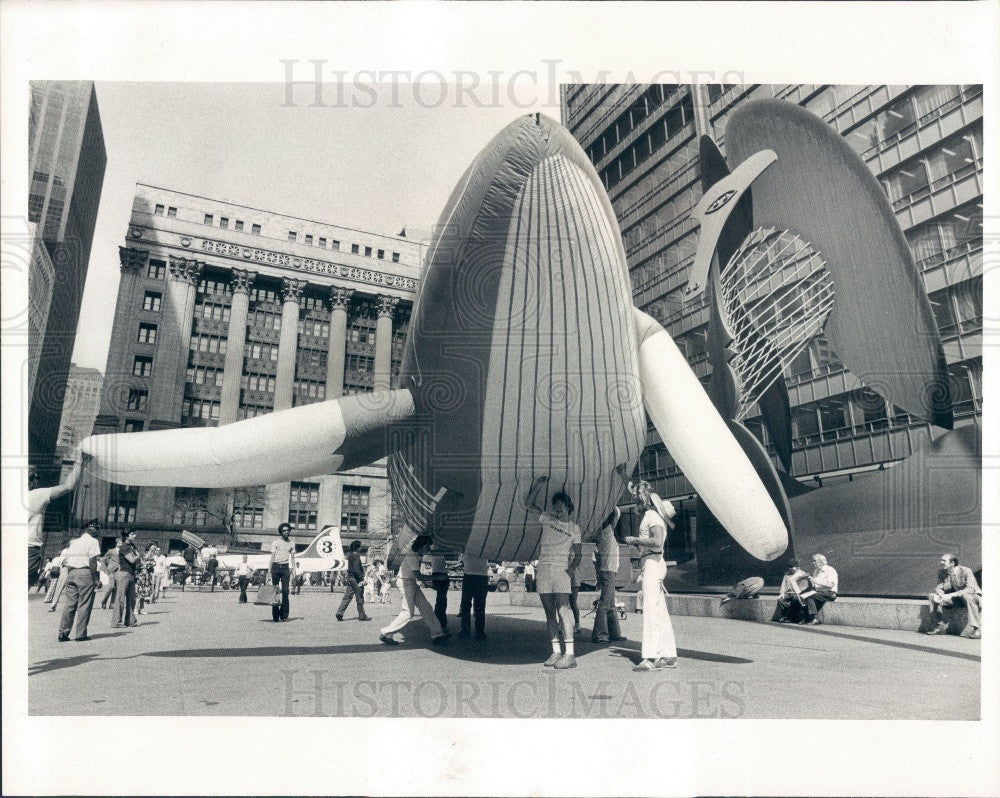 1979 Chicago IL Save the Whales Parade Press Photo - Historic Images