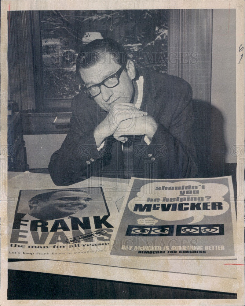 1968 Denver CO Ad Exec Jack Campbell Press Photo - Historic Images