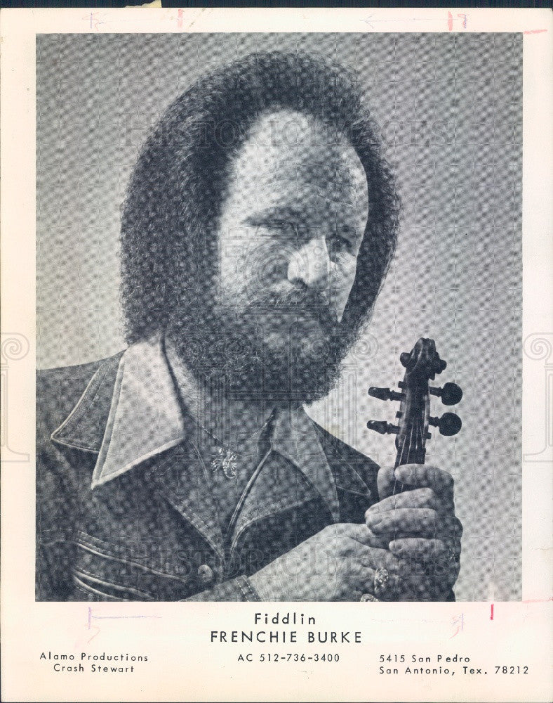 1978 Fiddler Frenchie Burke Press Photo - Historic Images