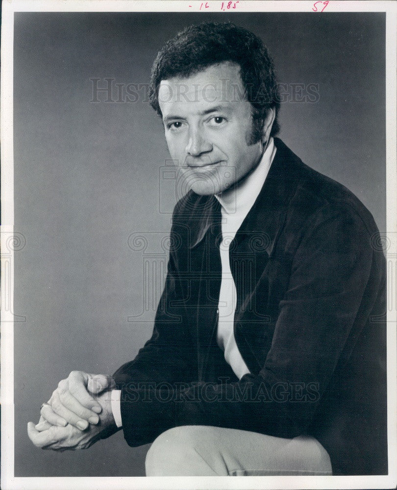 1974 Singer Vic Damone Press Photo - Historic Images