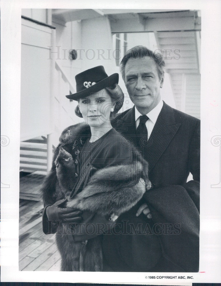 1986 Actors Cheryl Ladd/Christopher Plummer Press Photo - Historic Images