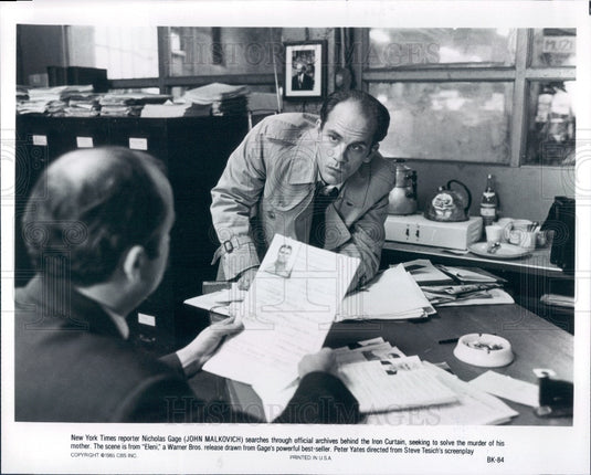 1986 Actor John Malkovich Press Photo - Historic Images