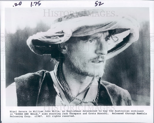1987 Actor Nigel Havers Press Photo - Historic Images