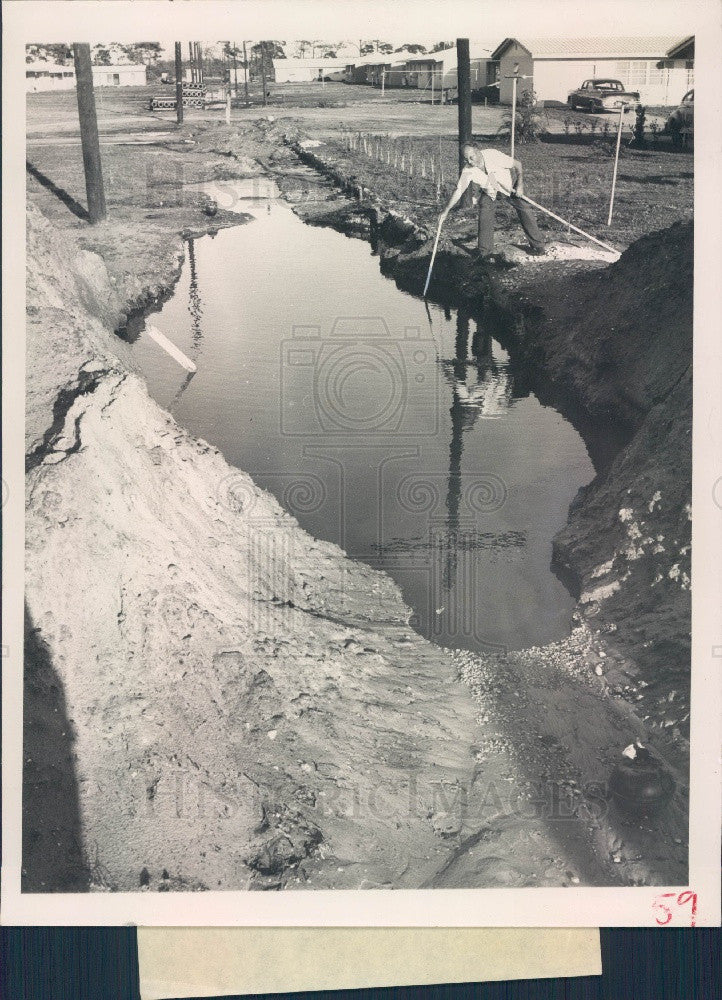 1957 St Petersburg FL Sewer 42nd/43rd Press Photo - Historic Images