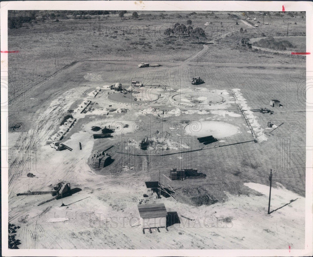 1955 St Petersburg FL Sewer Treatment Plant Press Photo - Historic Images