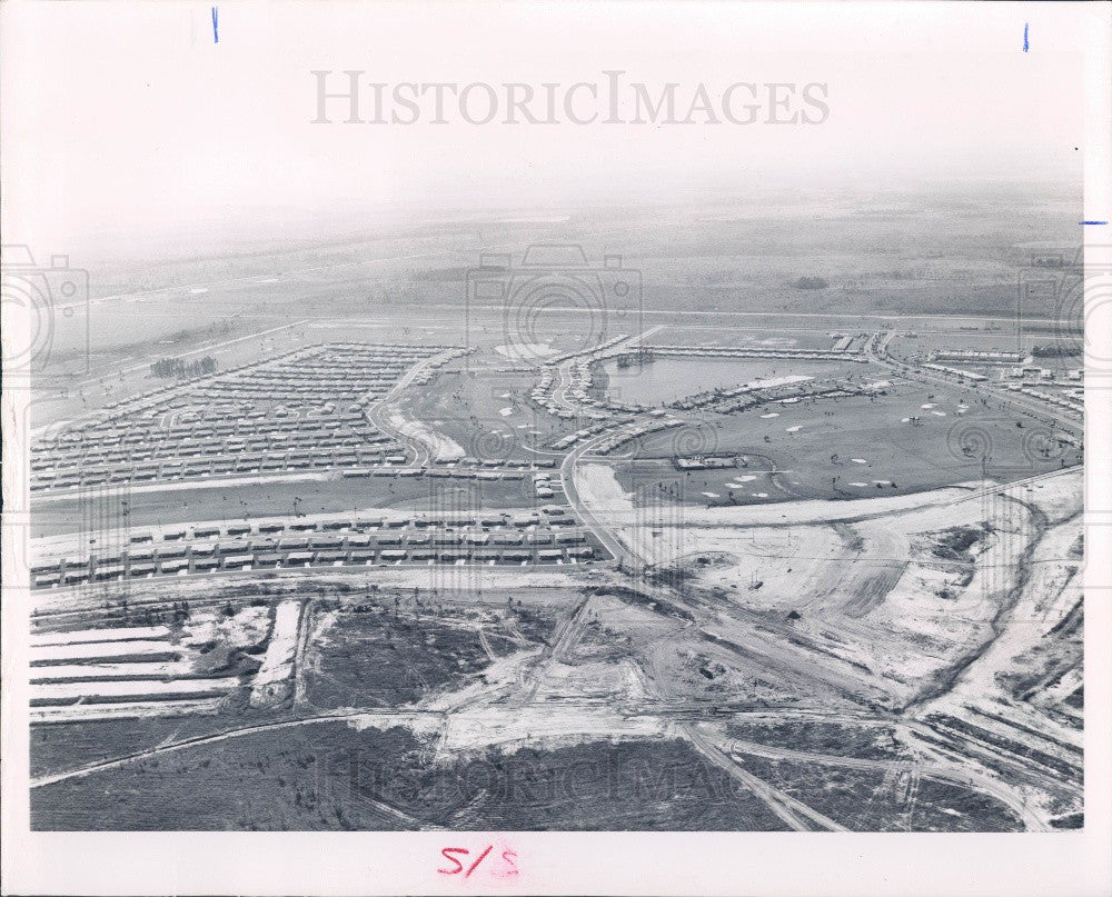 1965 Sun City Florida Aerial View Press Photo - Historic Images