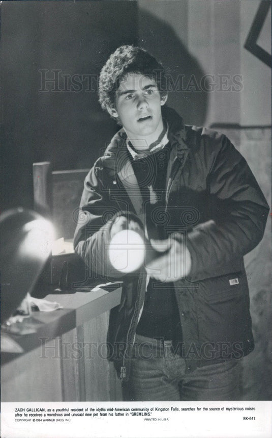1984 Actor Zach Galligan Gremlins Press Photo - Historic Images