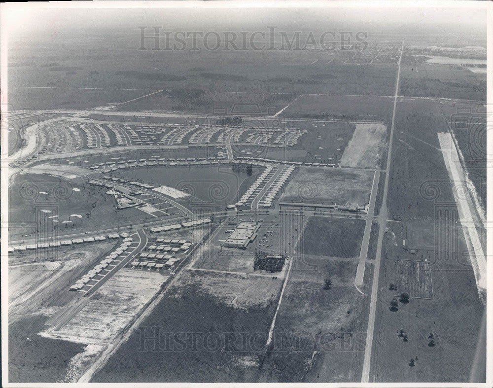 1963 Sun City Florida Aerial View Press Photo - Historic Images