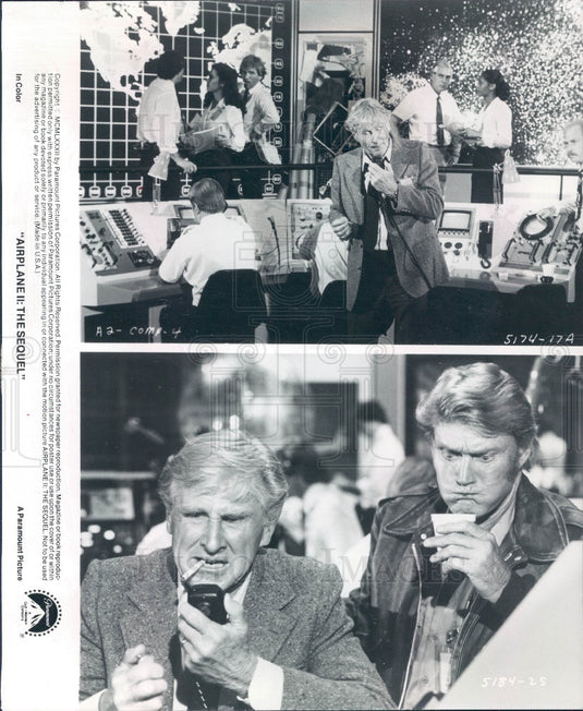 1982 Actors Lloyd Bridges & Chuck Connors Press Photo - Historic Images