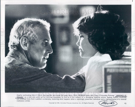 1981 Actors Sally Field & Paul Newman Press Photo - Historic Images