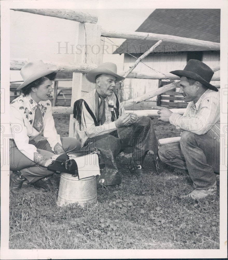 1952 Denver Post Reporter Red Fenwick Press Photo - Historic Images