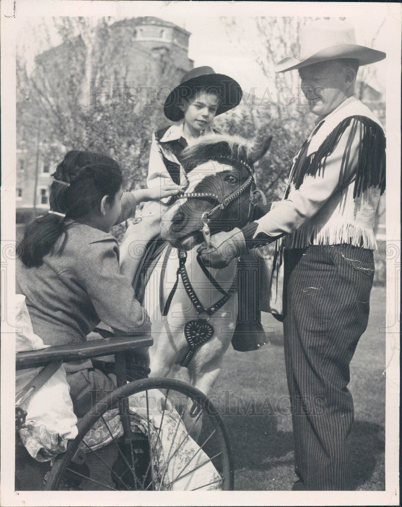 1950 Denver Post Reporter Red Fenwick Press Photo - Historic Images