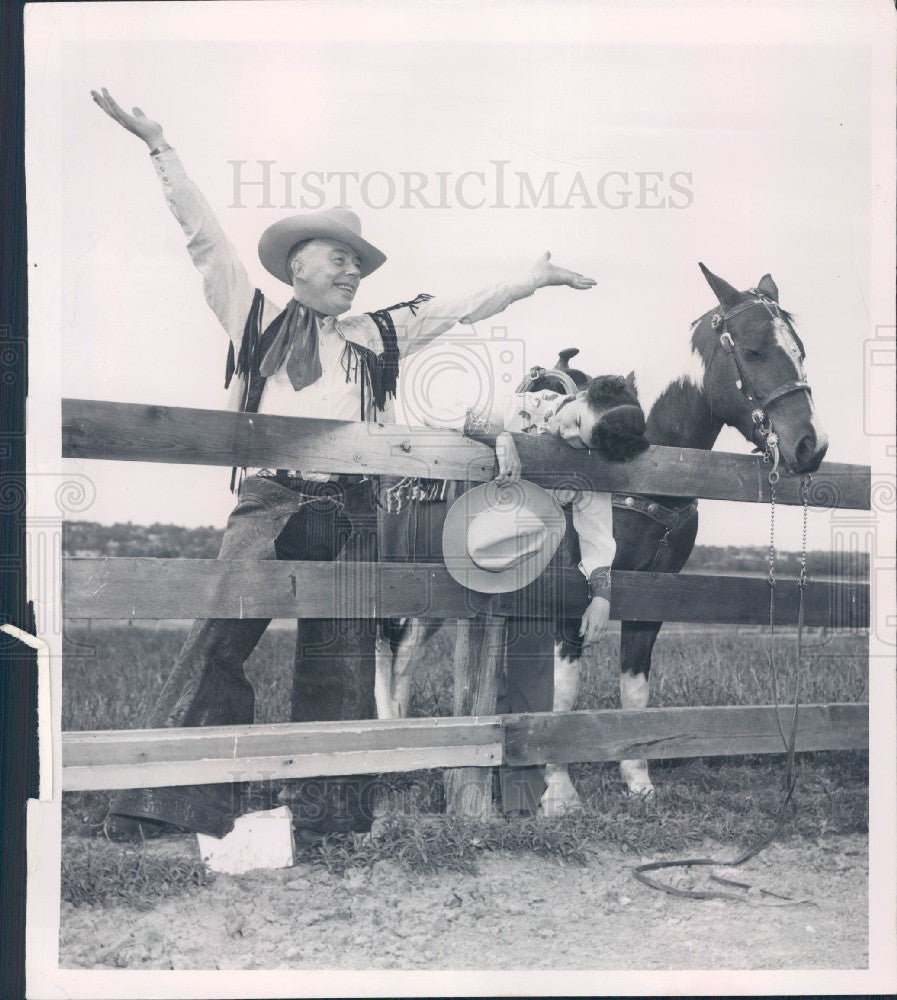 1952 Denver Post Reporter Red Fenwick Press Photo - Historic Images