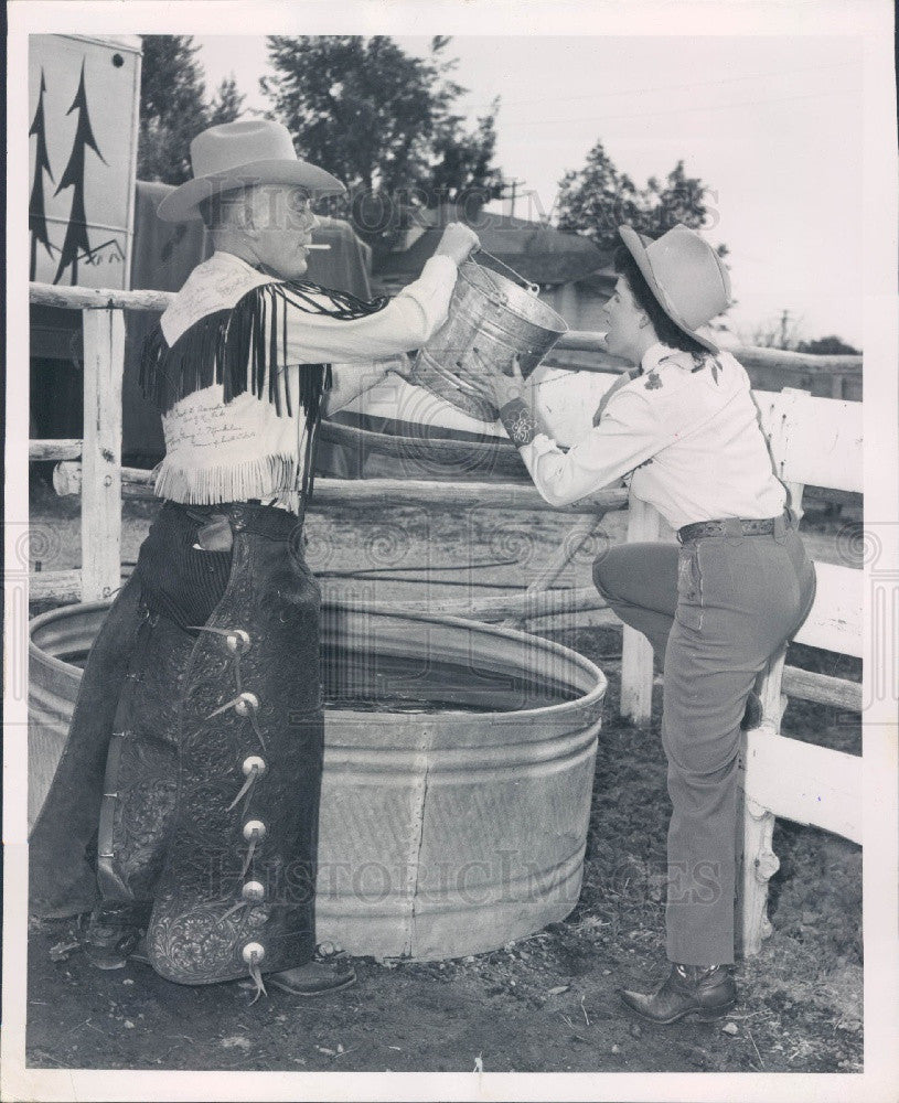 1952 Denver Post Reporter Red Fenwick Press Photo - Historic Images