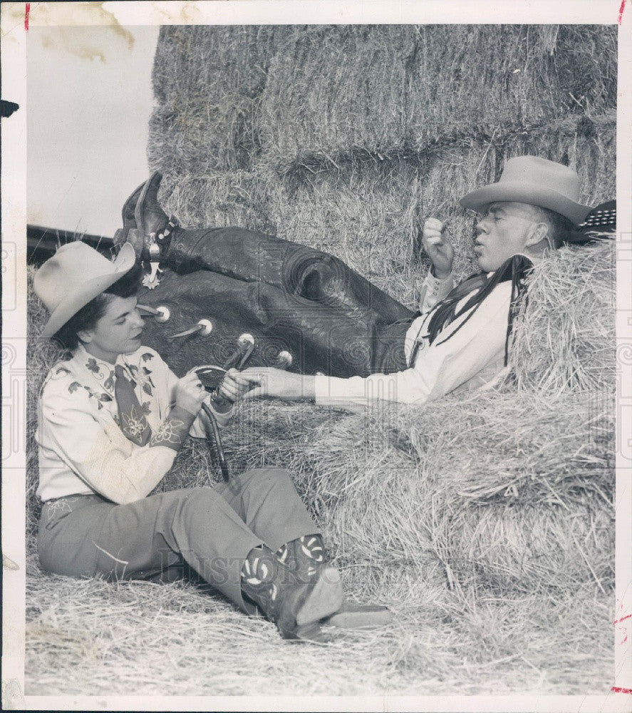 1952 Denver Post Reporter Red Fenwick Press Photo - Historic Images