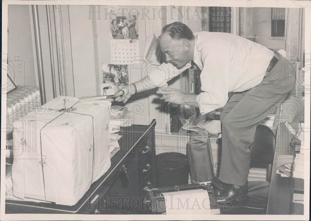 1956 Denver Post Reporter Red Fenwick Press Photo - Historic Images