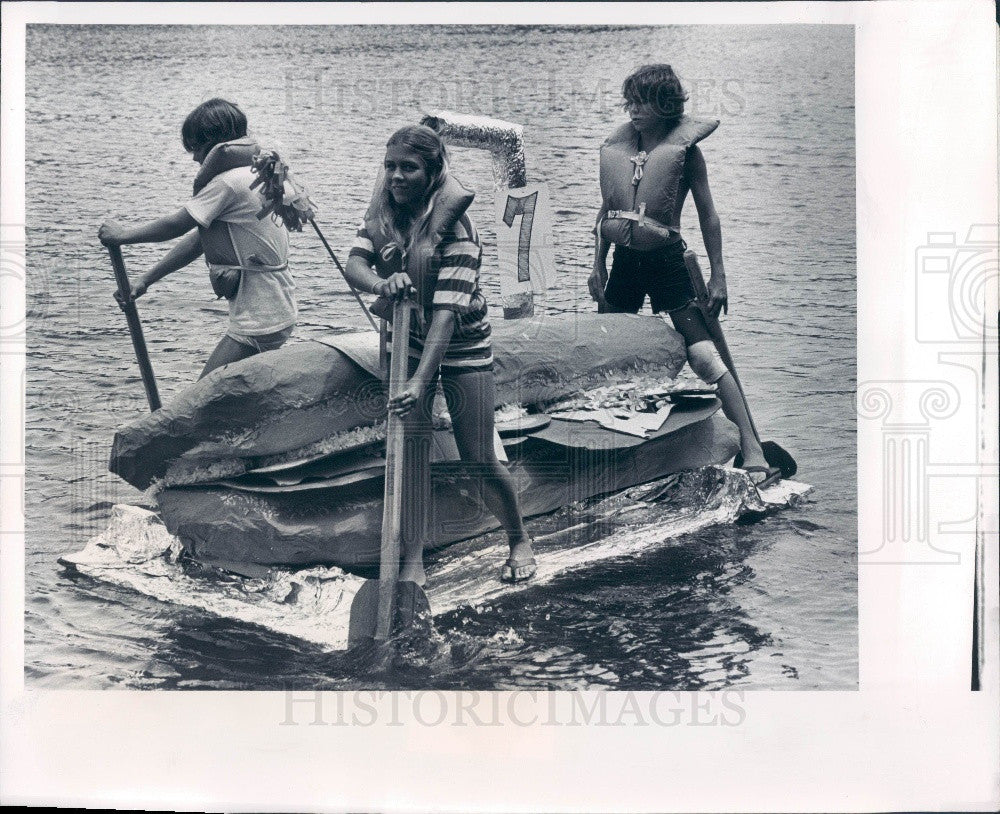 1978 St. Petersburg FL Wacky Float Contest Press Photo - Historic Images