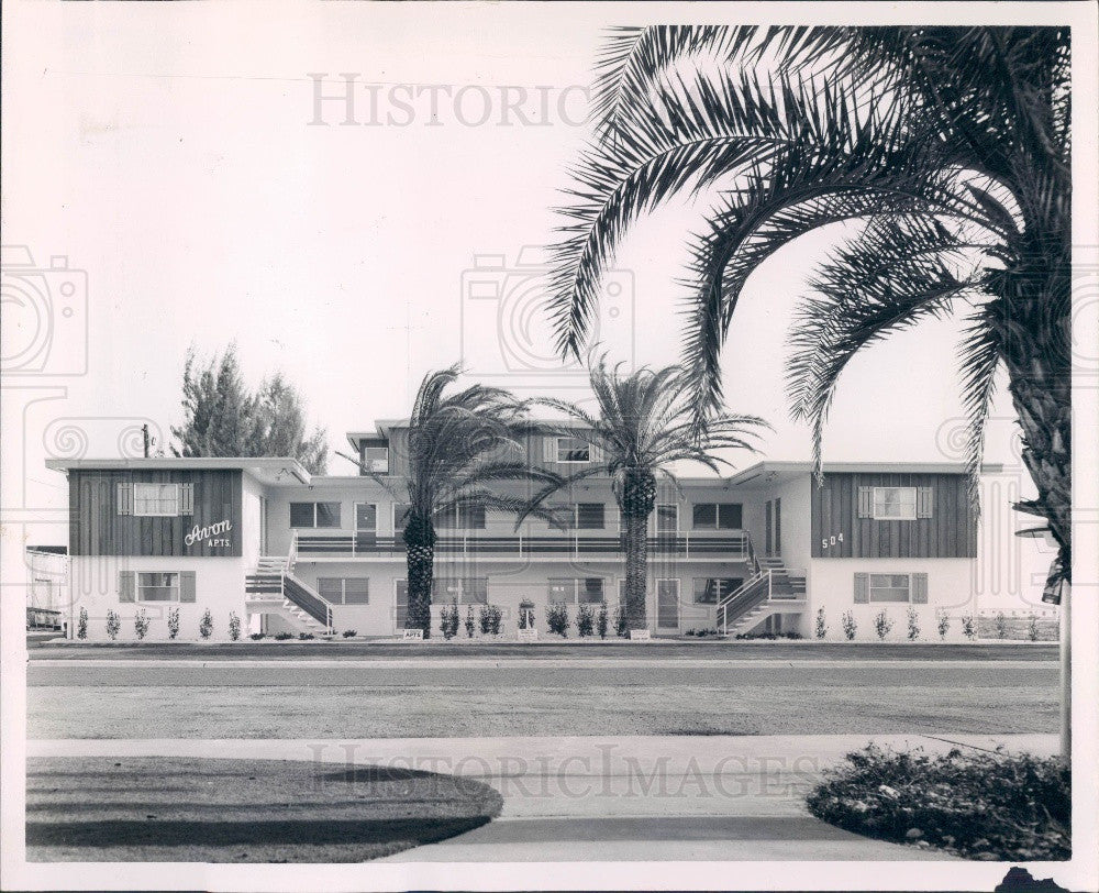 1963 St. Petersburg FL Avon Apts Press Photo - Historic Images