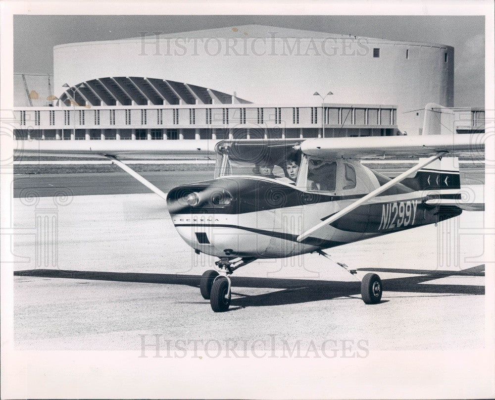 1965 St. Petersburg FL Flying Lesson Cessna Press Photo - Historic Images