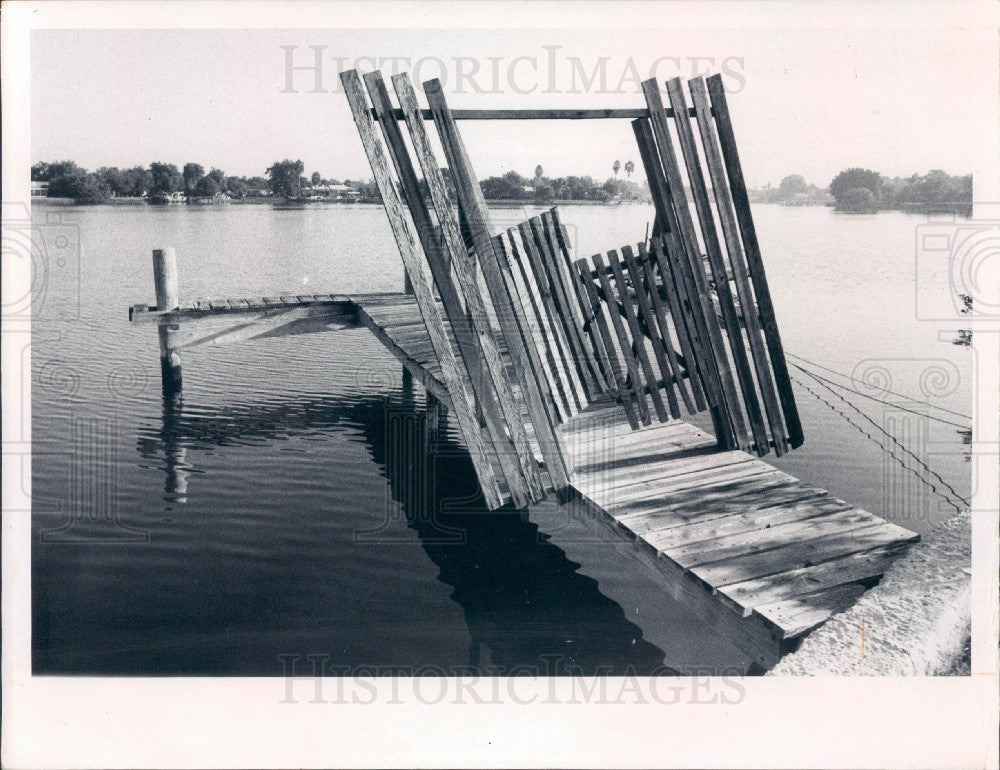 1971 St Pete FL Coffee Pot Bayou Pier Press Photo - Historic Images