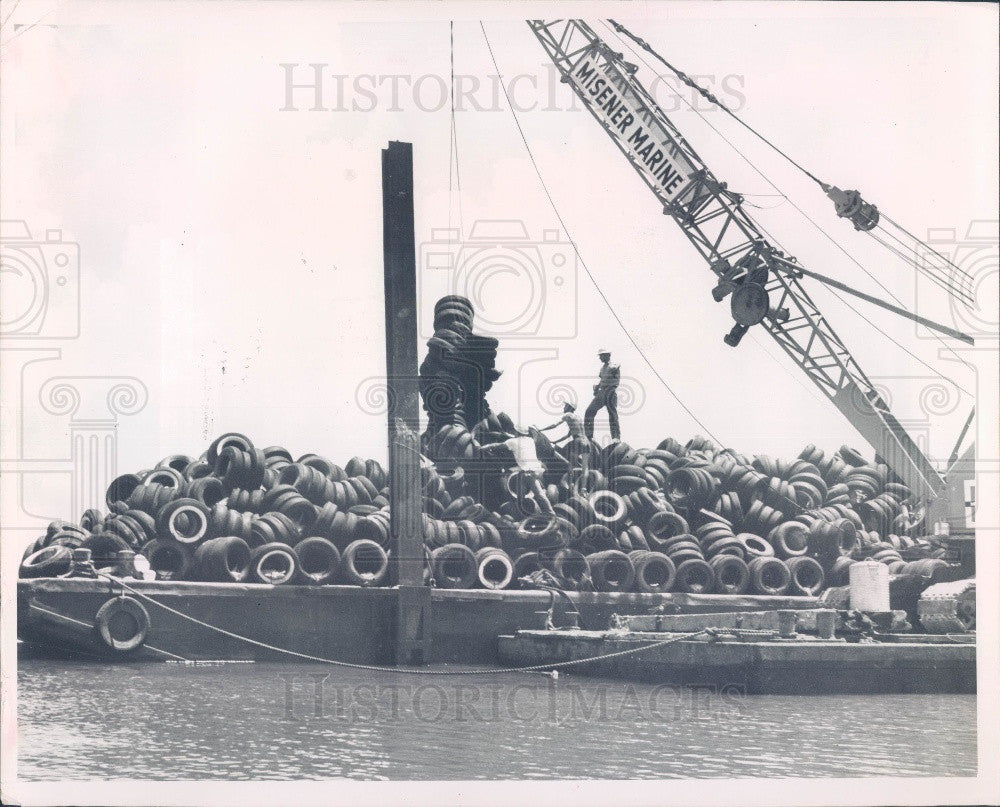 1966 St. Petersburg Florida Fishing Reef Press Photo - Historic Images