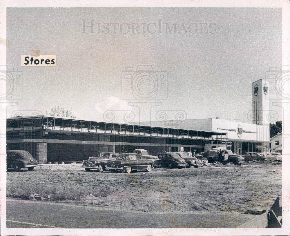 Undated St Pete FL 5 Points Shopping Center Press Photo - Historic Images