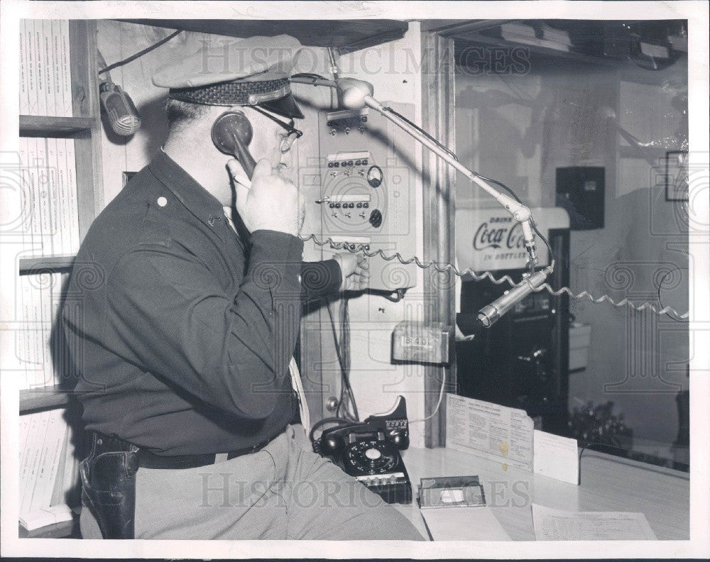 1959 Midlothian IL Police &amp; Fire Center Press Photo - Historic Images