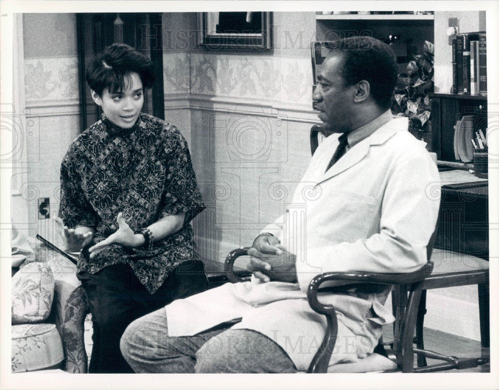 1986 Actors Bill Cosby &amp; Lisa Bonet Press Photo - Historic Images