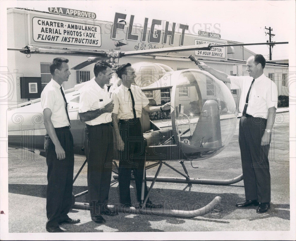 1963 Flight of St. Petersburg Helicopter Press Photo - Historic Images