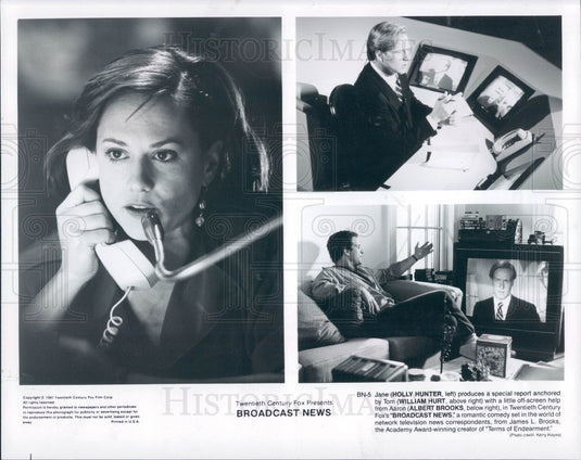 1987 Actors William Hurt/Holly Hunter Press Photo - Historic Images
