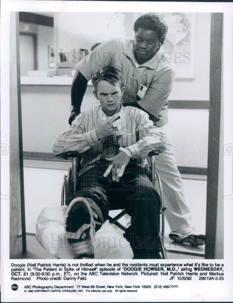 1992 Actor Neil Partick Harris Press Photo - Historic Images