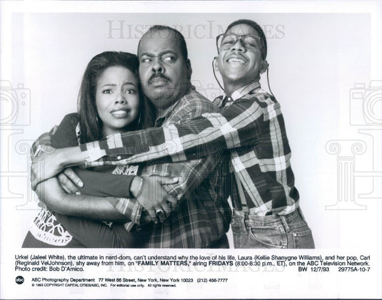 1993 Jaleel White/Kellie Shanygne Williams Press Photo - Historic Images