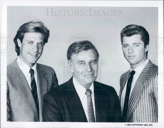 1985 John James/Charlton Heston/Maxwell Caulfield Photo - Historic Images
