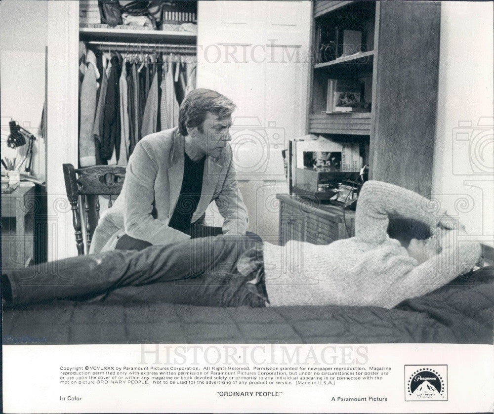 1980 Actor Donald Sutherland/Timothy Hutton Press Photo - Historic Images