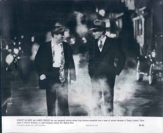 1984 Actors Robert De Niro/James Woods Press Photo - Historic Images