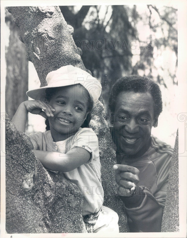 1984 Actors Bill Cosby &amp; Keisha Knight Press Photo - Historic Images