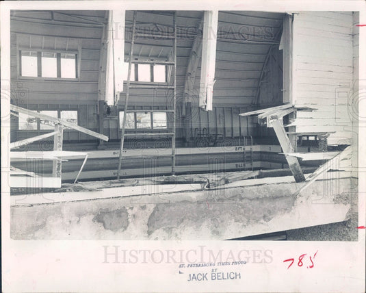 1963 St Petersburg FL Spa Pool Demolition Press Photo - Historic Images
