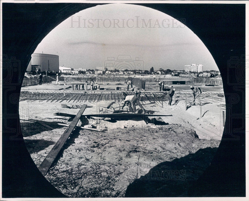 1966 St Petersburg Florida Albert Whitted Waste Water Treatment Plnt Press Photo - Historic Images