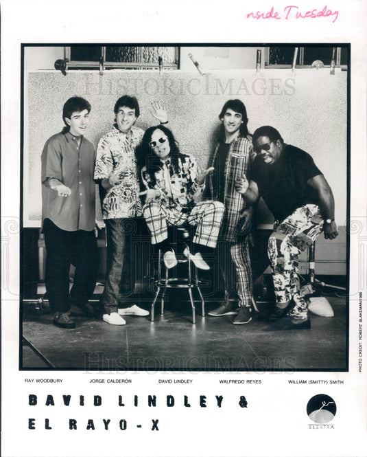 1989 Rock & Roll David Lindley & El Rayo X Press Photo - Historic Images