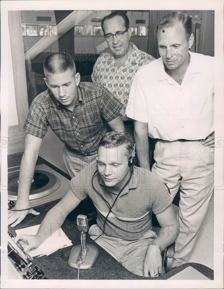 1961 St. Petersburg Florida Radio Station WGNB Staff Press Photo - Historic Images