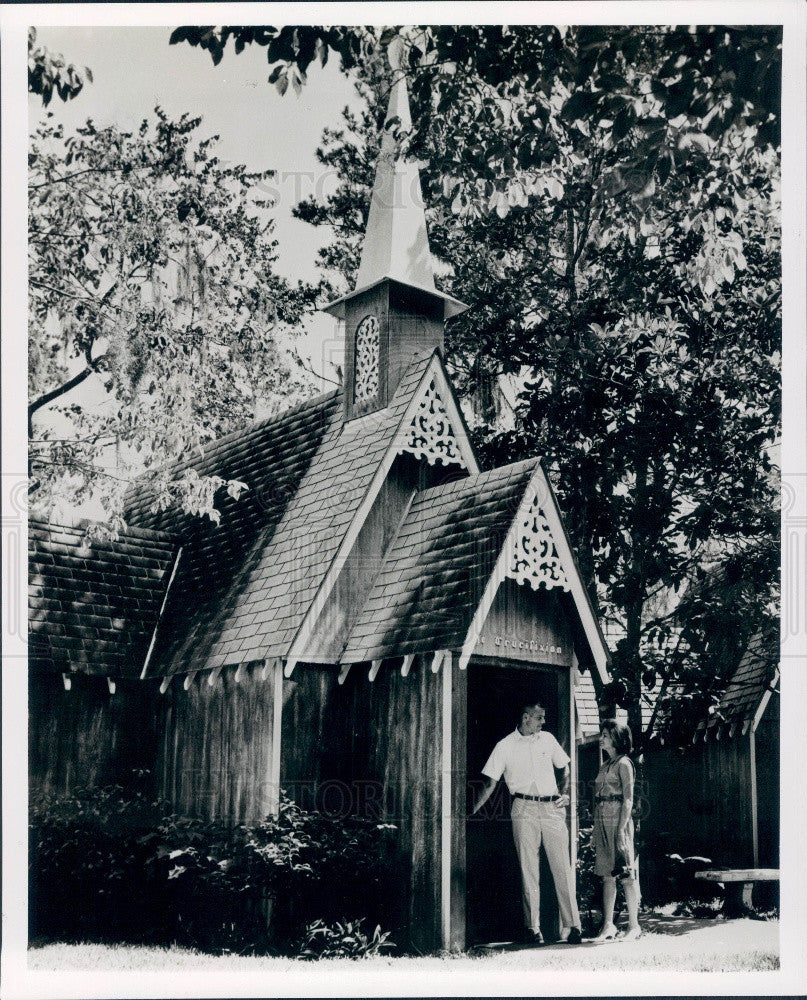 1966 Silver Springs Florida Prince of Peace Chapel Press Photo - Historic Images