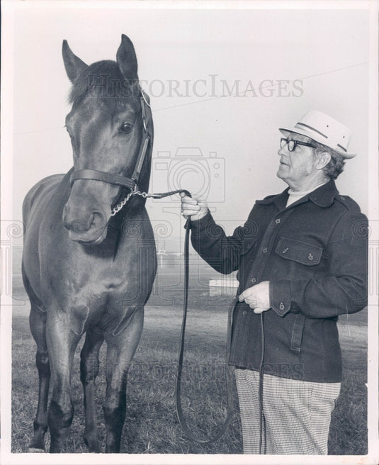 1975 Racehorse Kentucky Gold Florida Downs Trainer Dick Fischer Press Photo - Historic Images