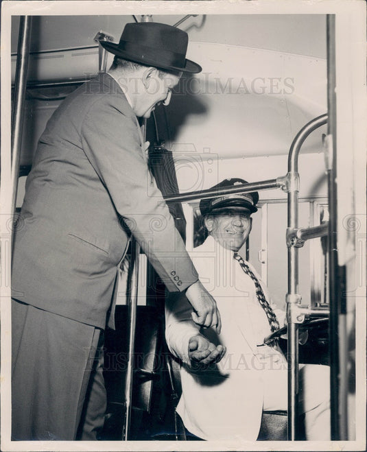 1947 St. Petersburg FL Mayor Blackburn & City Manager Sharpe Press Photo - Historic Images