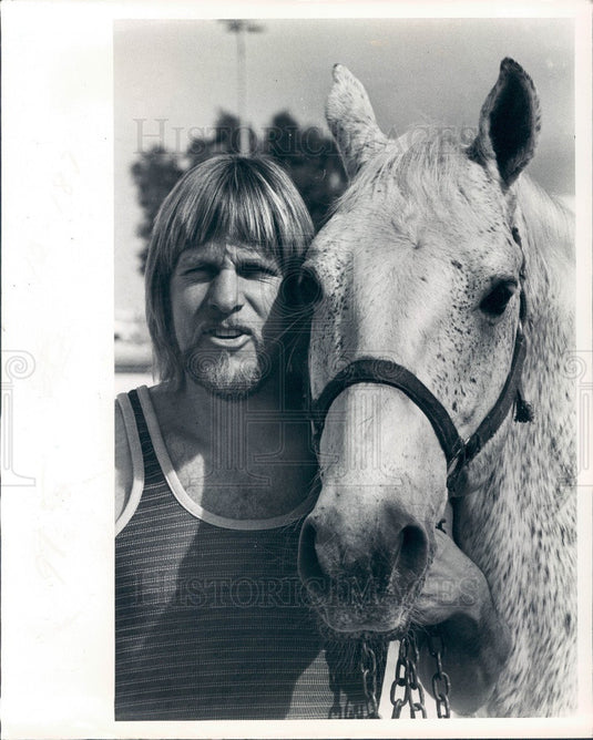 1979 Lipizzan Stallion & Rider/Trainer David Jay Press Photo - Historic Images