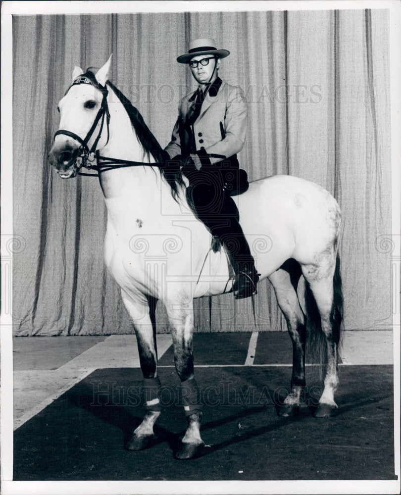 1971 Lipizzan Stallion Press Photo - Historic Images